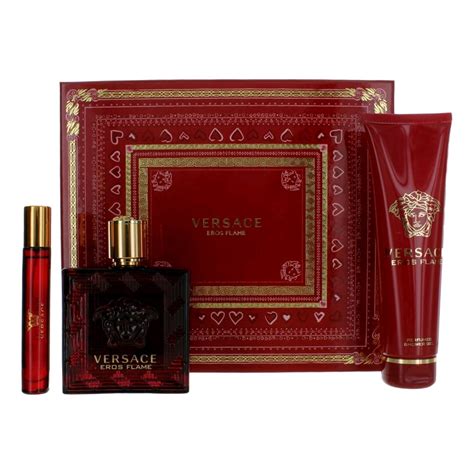 versace eros flame 3pc gift set|versace eros flame sale.